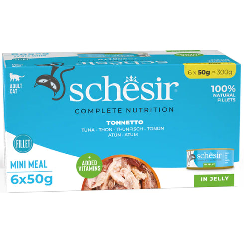 Hrana umeda pentru pisici Schesir Ton Jelly 6x50g