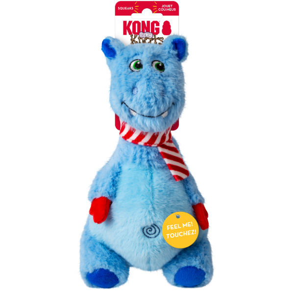 Jucarie pentru caini Kong Holiday Knots Belly Hippo MD/LG