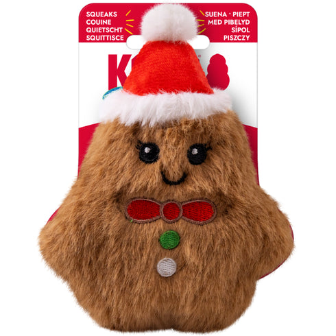 Jucarie pentru caini Kong Holiday Snuzzles Mini Gingerbread XS