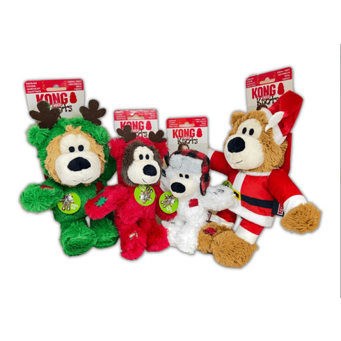 Jucarie pentru caini Kong Holiday Wubba Assorted LG