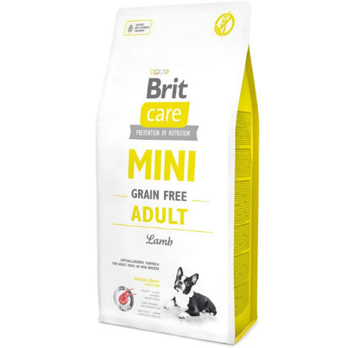 Hrana uscata pentru caini Brit Care Grain Free Mini Adult Miel 2kg