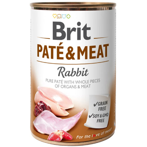 Hrana umeda pentru caini Brit Pate & Meat Iepure 400g