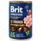 Hrana umeda pentru caini Brit Premium Pui cu inimi 400g