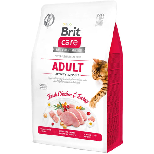 Hrana uscata pentru pisici Brit Care Grain Free Adult Activity Support 2kg