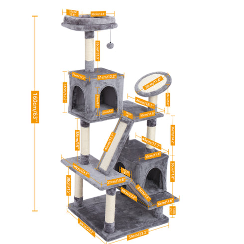 Sisal pentru pisici Paw Star 59X59X171cm