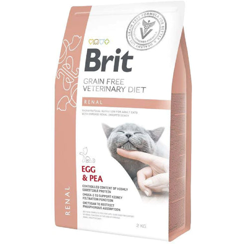 Hrana uscata pentru pisici Brit Grain Free VD Renal 2kg