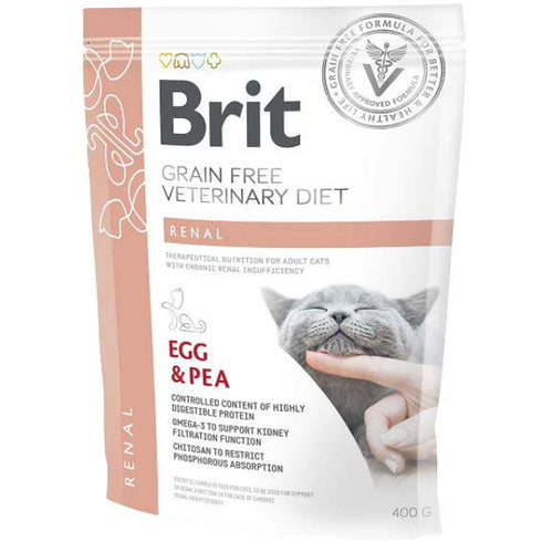 Hrana uscata pentru pisici Brit Grain Free VD Renal 400g