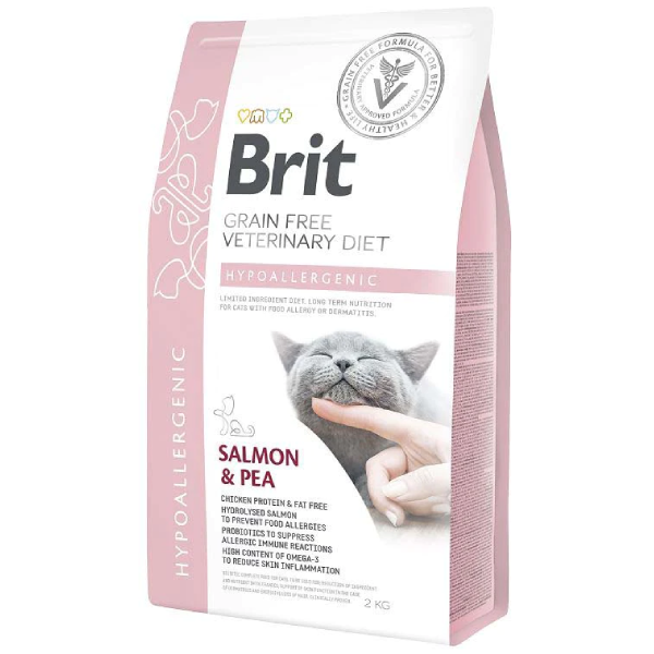 Hrana uscata pentru pisici Brit Grain Free VD Hypoallergenic 2kg - Animax