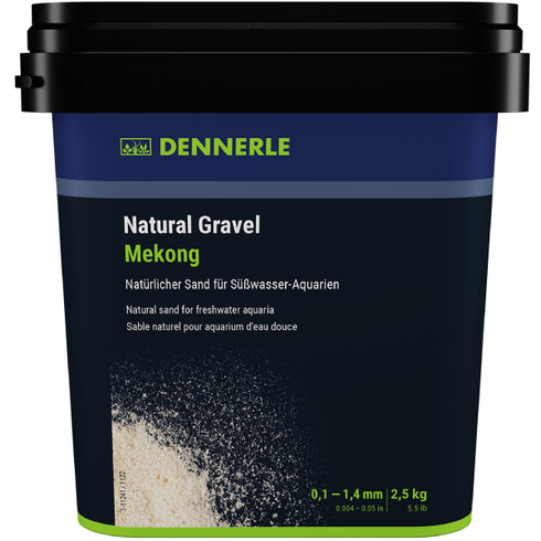 Nisip natural pentru acvariu Dennerle Natural Gravel Mekong 0.1-1.4mm 2.5kg