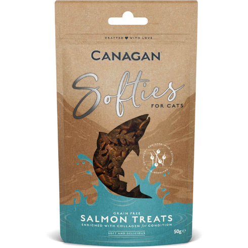 Recompense pentru pisici Canagan Cat Softies Somon 50g