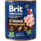Hrana umeda pentru caini Brit Premium Pui cu inimi 800g