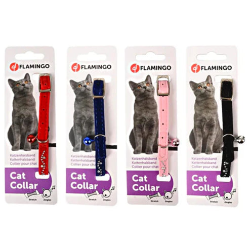 Zgarda pentru pisici Flamingo Diamond Wave 30cm