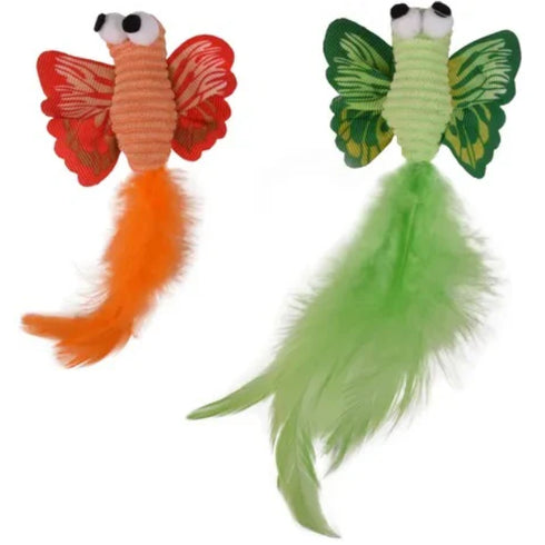 Jucarie pentru pisici Flamingo Fluturasi 2 buc