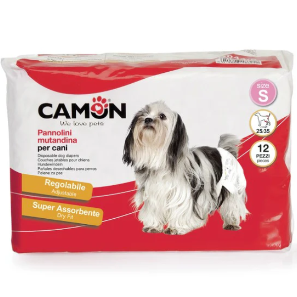 Scutece pentru caini Camon S 25-35cm 12buc/set