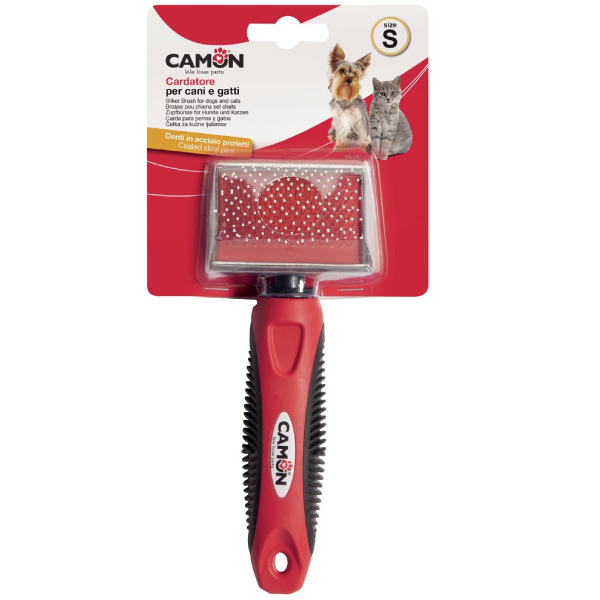 Perie pentru caini si pisici Camon S 6X4.5 cm