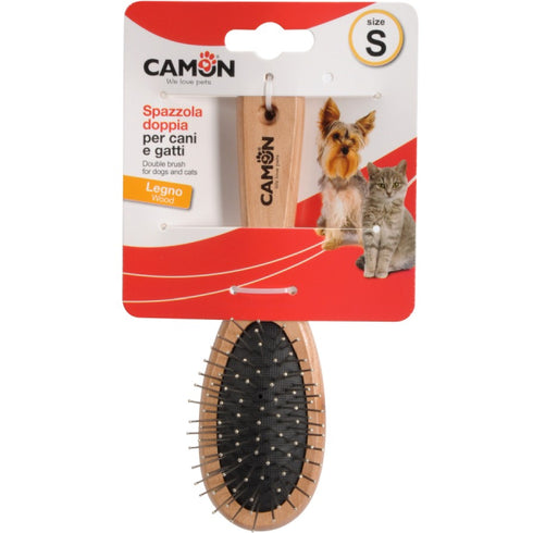 Perie dubla pentru caini Camon