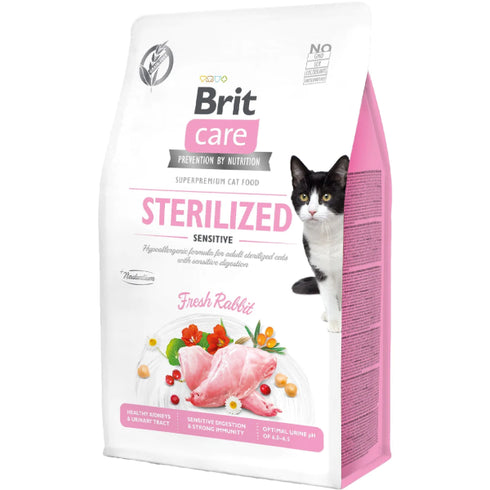Hrana uscata pentru pisici Brit Care Grain Free Sterilised Sensitive 7kg