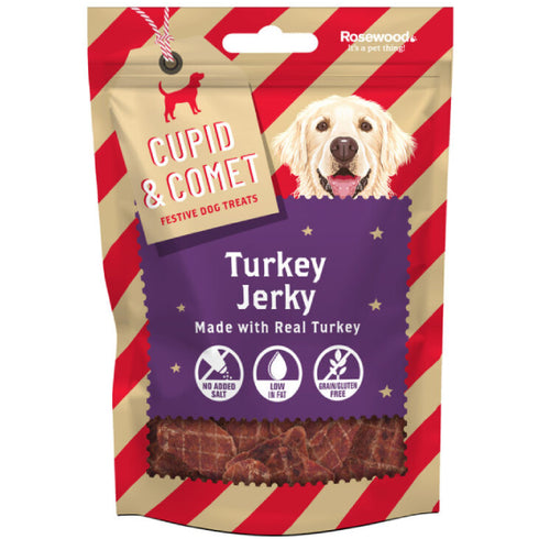 Recompense pentru caini Rosewood Pastrama Curcan 100g