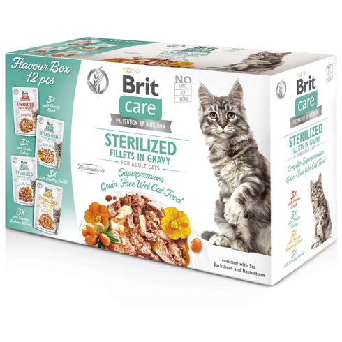 Hrana umeda pentru pisici Brit Care Sterilized 12x85g