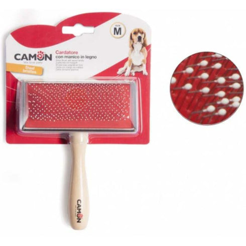 Perie cu maner din lemn Camon CAM-B781/C 12x6cm