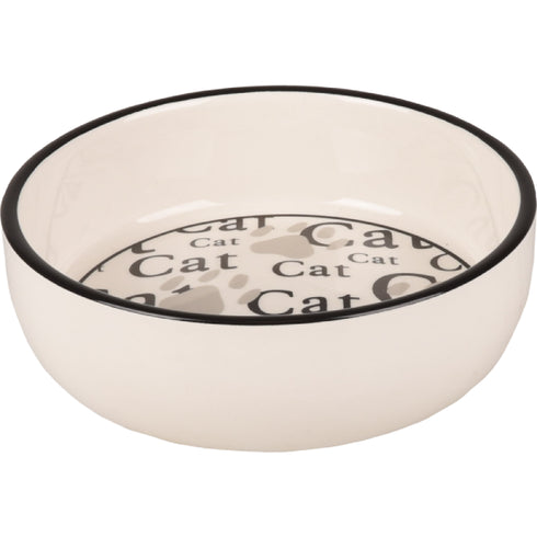 Bol pentru pisici Flamingo Cathy Alb M 275ml