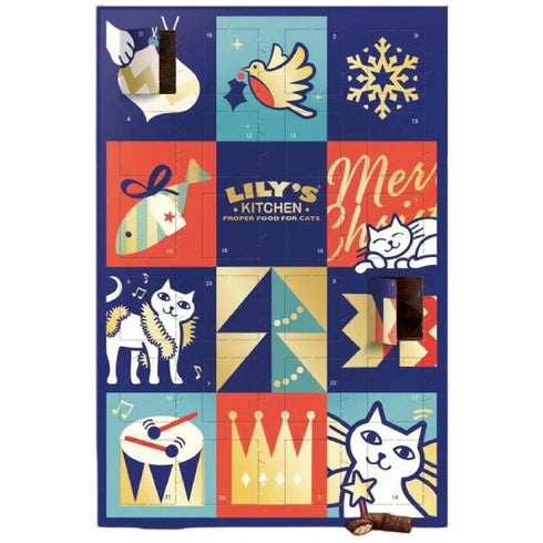 Recompense pentru pisici Lily's Kitchen Calendar Advent de Craciun 42g