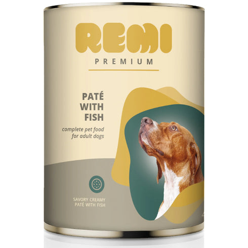 Hrana umeda pentru caini Remi Premium Mousse Peste 400g