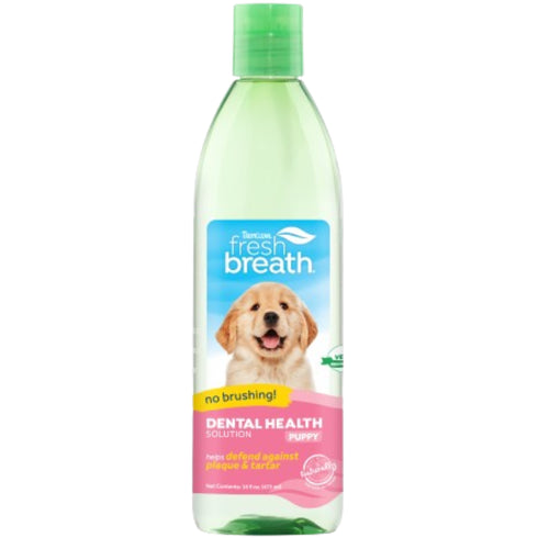 Apa pentru igiena orala a cainilor Tropiclean Oral Care Puppy 437ml