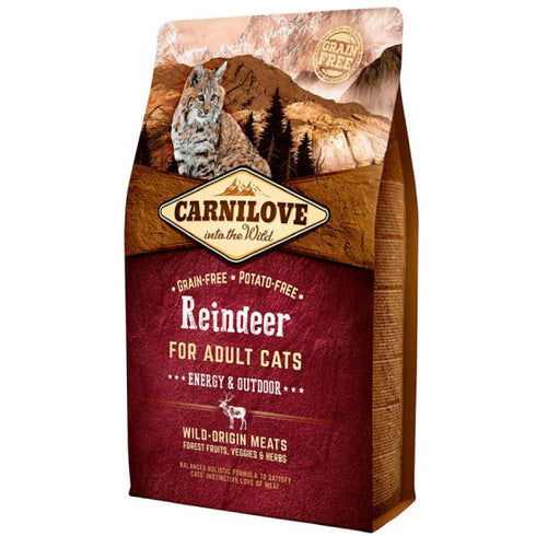 Hrana uscata pentru pisici Carnilove Energy/Outdoor Ren 2kg