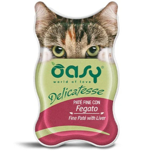 Hrana umeda pentru pisici Oasy Delicat Pate Ficat 85g