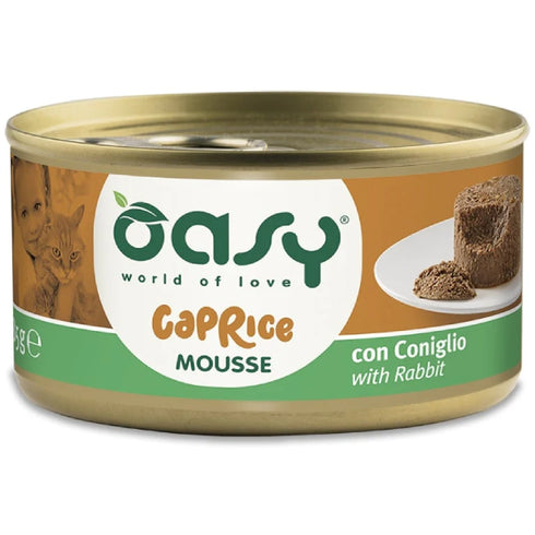 Hrana umeda pentru pisici Oasy Caprice Mousse Iepure 85g