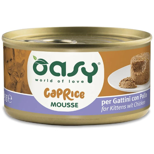 Hrana umeda pentru pisici Oasy Caprice Mousse Kitten Pui 85g