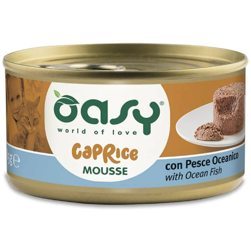 Hrana umeda pentru pisici Oasy Caprice Mousse Peste 85g