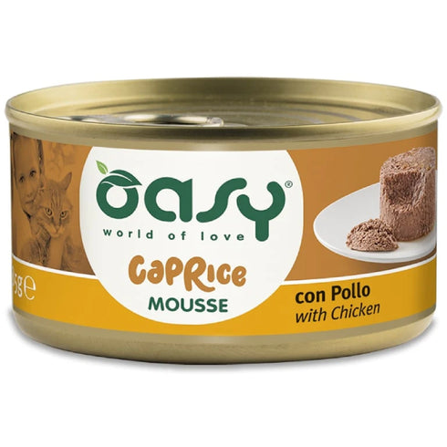 Hrana umeda pentru pisici Oasy Caprice Mousse Pui 85g