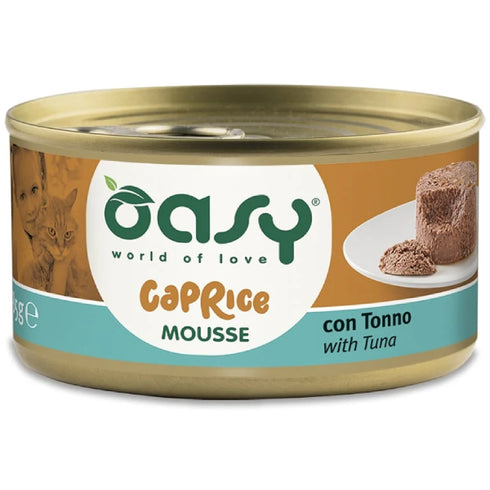 Hrana umeda pentru pisici Oasy Caprice Mousse Ton 85g