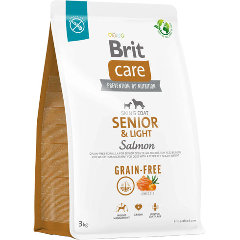 Hrana uscata pentru caini Brit Care Senior&Light 3kg