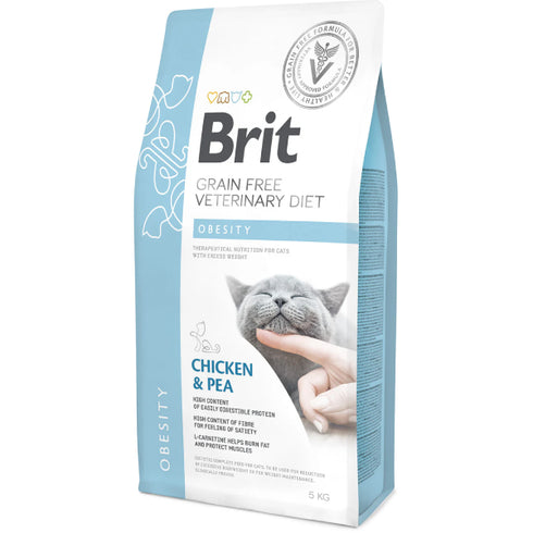 Hrana uscata pentru pisici Brit Grain Free VD Obesity 5kg