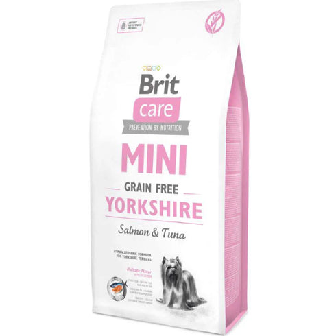Hrana uscata pentru caini Brit Care Mini Grain Free Yorkshire Somon&Ton 400g