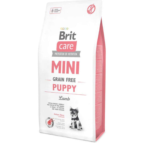 Hrana uscata pentru caini Brit Care Mini Grain Free Puppy Miel 400g