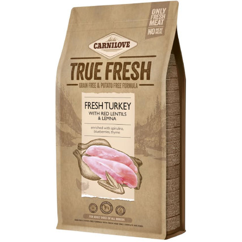 Hrana uscata pentru caini Carnilove Dog True Fresh Curcan 11.4kg