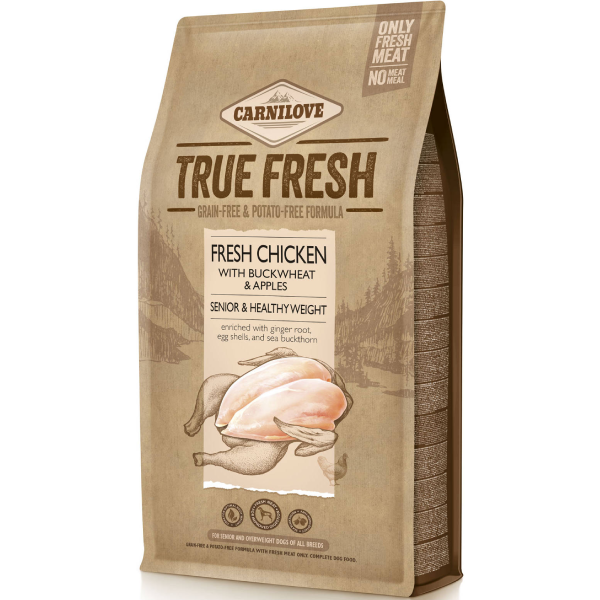 Hrana uscata pentru caini Carnilove Dog Senior True Fresh Pui 11.4kg