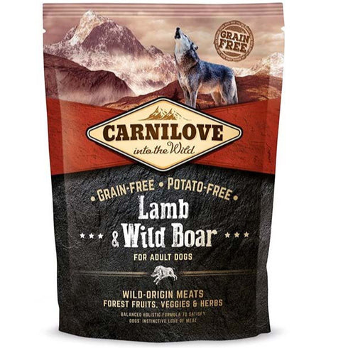 Hrana uscata pentru caini Carnilove Dog Miel si mistret 1.5kg
