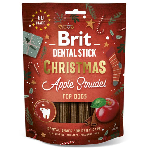 Recompensa pentru caini Brit Care Dog Snack Dental Christmas 250g