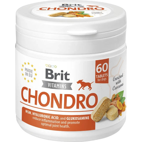 Recompensa functionala pentru caini Brit Vitamins Chondro 120g 60tab