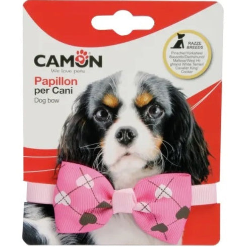 Papion adjustabil pentru caini Camon CAM-B377/B 7cm Diverse culori si modele