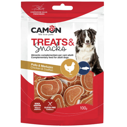 Recompense pentru caini Camon CAM-AE011 Pui si sushi 100g