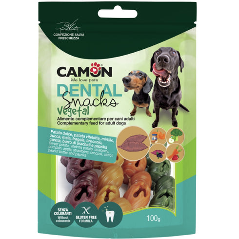 Recompense pentru caini Camon CAM-AE368 Dental Mix Veggie Bells 155g