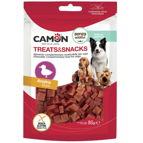 Recompense pentru caini Camon CAM-AE505 Cubulete cu rata 80g