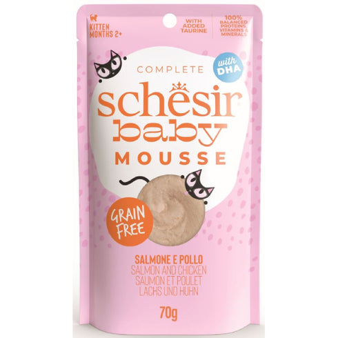 Hrana umeda pentru pisici Schesir Baby Mousse Somon 70g