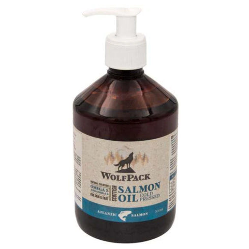Ulei de somon pentru caini si pisici Wolfpack 500ml